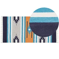 Dywany - Dywan bawełniany kilim 80 x 150 cm wielokolorowy NORATUS - miniaturka - grafika 1