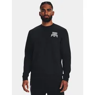 Bluzy męskie - Bluza fitness męska UNDER ARMOUR Rival Terry Graphic Crew - miniaturka - grafika 1
