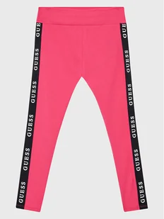 Guess Legginsy J2YB09 KABR0 Różowy Slim Fit - Legginsy - miniaturka - grafika 1