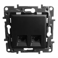 Gniazdka elektryczne - Legrand Gniazdo teleinformatyczne Niloe Step 863562 2 x RJ45 kat 5e UTP podwójne białe - miniaturka - grafika 1