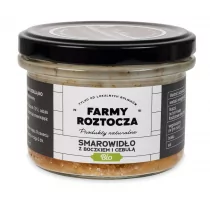 Farmy Roztocza Smarowidło z boczkiem i cebulą BIO 180 g Farmy Roztocza - Pasztet i przetwory mięsne - miniaturka - grafika 1