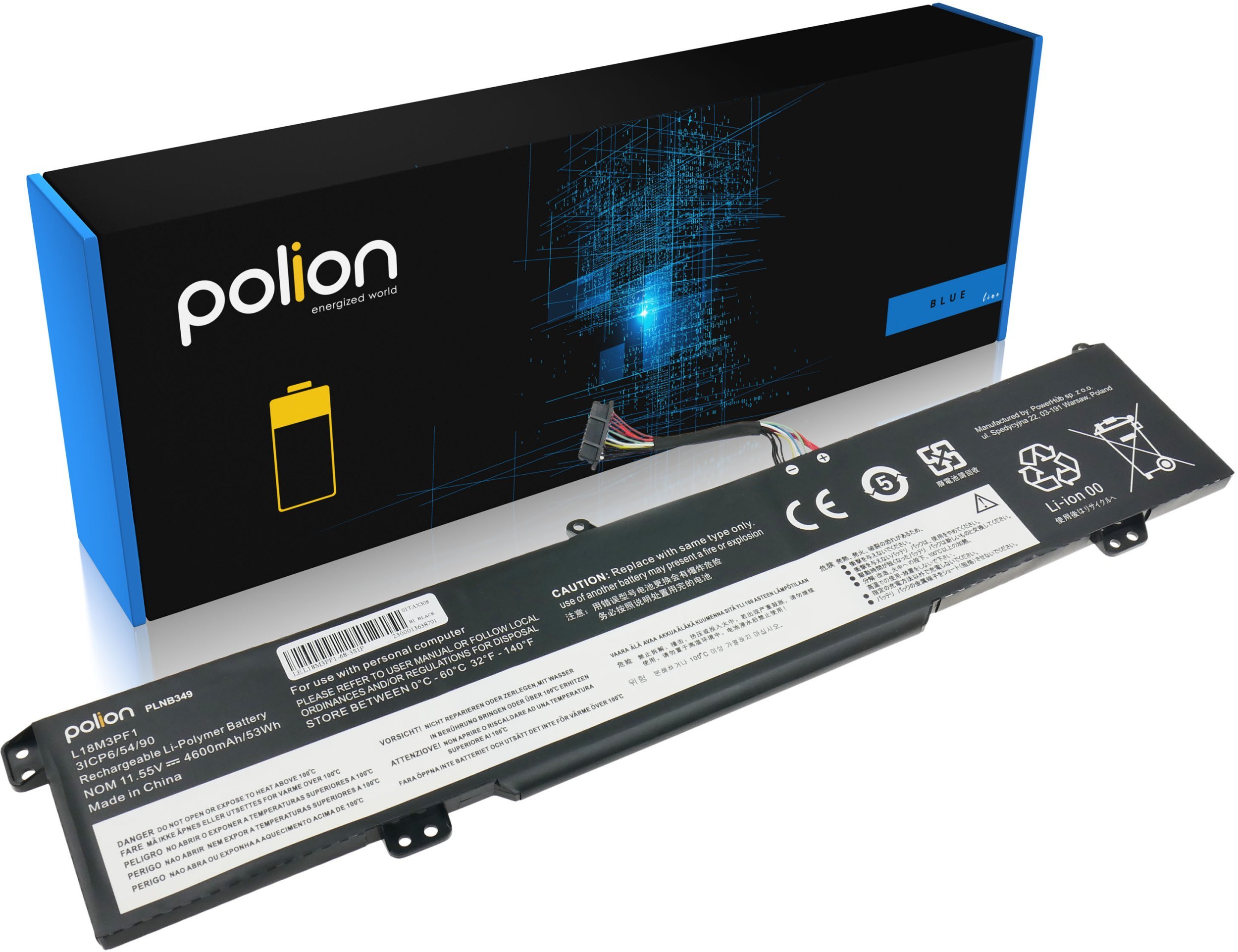 Bateria do laptopa LENOVO L18M3PF1 L18C3PF1 Ideapad L340 4600mAh