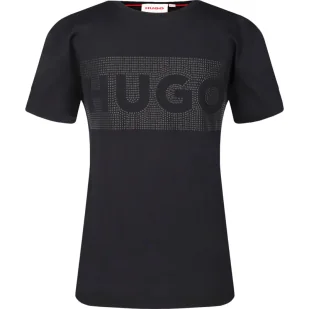 HUGO KIDS Sukienka ROBE MAILLE - Sukienki i spódniczki dla dziewczynek - miniaturka - grafika 1