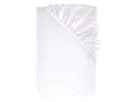 Prześcieradła - LIVARNO home Prześcieradło perkalowe z gumką, 90-100 x 200 cm (Biały) - miniaturka - grafika 1