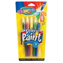 Colorino Farby w pędzelkach Colorino Kids Squeeze to paint 5 kolorów - Pędzle - miniaturka - grafika 1