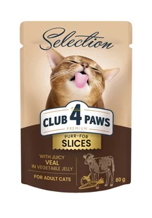 Club 4 Paws Selection Slice Cielęcina 85G - Mokra karma dla kotów Club 4 Paws Selection Slice Cielęcina 85G - Mokra karma dla kotów - miniaturka - grafika 1