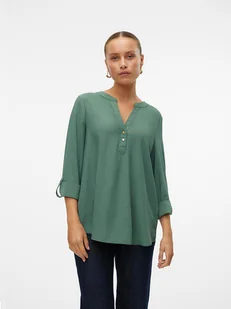 Vero Moda Bluzka w kolorze zielonym - Bluzki damskie - miniaturka - grafika 1