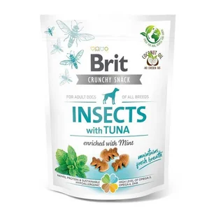 BRIT Brit Care Dog Crunchy Cracker Przysmak Dla Psa Owady, Tuńczyk, Mięta 200 g - Przysmaki dla psów - miniaturka - grafika 2