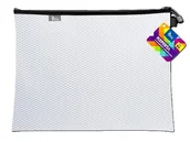 Długopisy - KOPERTA Z SUWAKIEM METALOWYM B4 38X29 CM BIAŁA TETIS - miniaturka - grafika 1