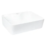 Umywalki - Novoterm Umywalka nablatowa 46,5xx37x13,5 cm z otworem na baterię, bez przelewu BIAŁA KR 51 - miniaturka - grafika 1