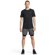 Spodnie sportowe męskie - Męskie spodenki treningowe Under Armour UA Vanish Woven 2in1 Shorts - szare - UNDER ARMOUR - miniaturka - grafika 1