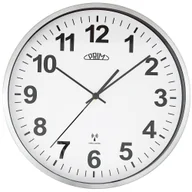 Zegary - Metalowy zegar srebrny PRIM Radio Control ∅ 303 × 45 mm - miniaturka - grafika 1