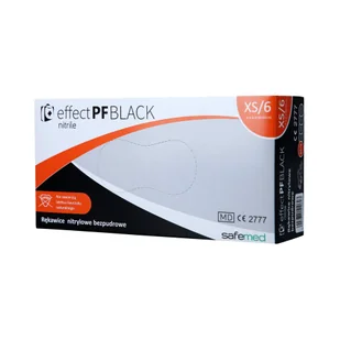 SAFEMED EFFECT PF Rękawice jednorazowe nitrylowe bezpudrowe Black XS 100 szt. - Rękawiczki jednorazowe SAFEMED EFFECT PF Rękawice jednorazowe nitrylowe bezpudrowe Black XS 100 szt. - Rękawiczki jednorazowe - miniaturka - grafika 1