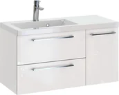 Szafki łazienkowe - Szafka z Umywalką ROSEN 90 cm - Uchwyt Chromowany - miniaturka - grafika 1