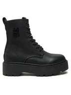 Botki damskie - REPLAY Botki GWL63.000.C0080S Czarny - miniaturka - grafika 1