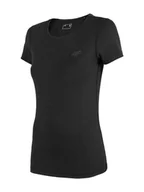 Koszulki sportowe damskie - 4F T-shirt funkcyjny w kolorze czarnym - miniaturka - grafika 1
