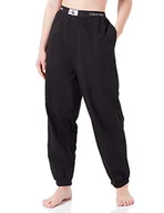 Spodnie damskie - Calvin Klein Damskie spodnie dresowe z dzianiny, Czarny, M - miniaturka - grafika 1