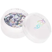 Akcesoria do paznokci - Indigo Princess Don't Work błyszczący pyłek w odcieniach srebra do zdobienia paznokci oraz manicure hybrygowego glamour - miniaturka - grafika 1