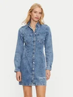 Sukienki - Karl Lagerfeld Jeans Sukienka jeansowa 246J1302 Niebieski Regular Fit - miniaturka - grafika 1