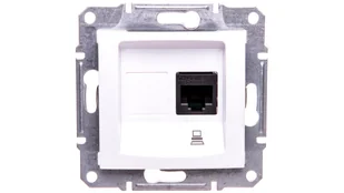 Schneider SEDNA BIAŁY GNIAZDO Komputer RJ45 KAT.6 NIEEKRANOWANE SDN4700121 - Gniazdka elektryczne - miniaturka - grafika 1