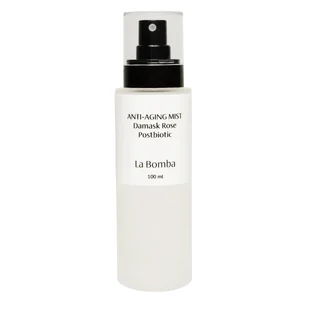 La Bomba Bath Anti-aging Mist Damask Rose Postbiotic - Toniki i hydrolaty do twarzy - miniaturka - grafika 1