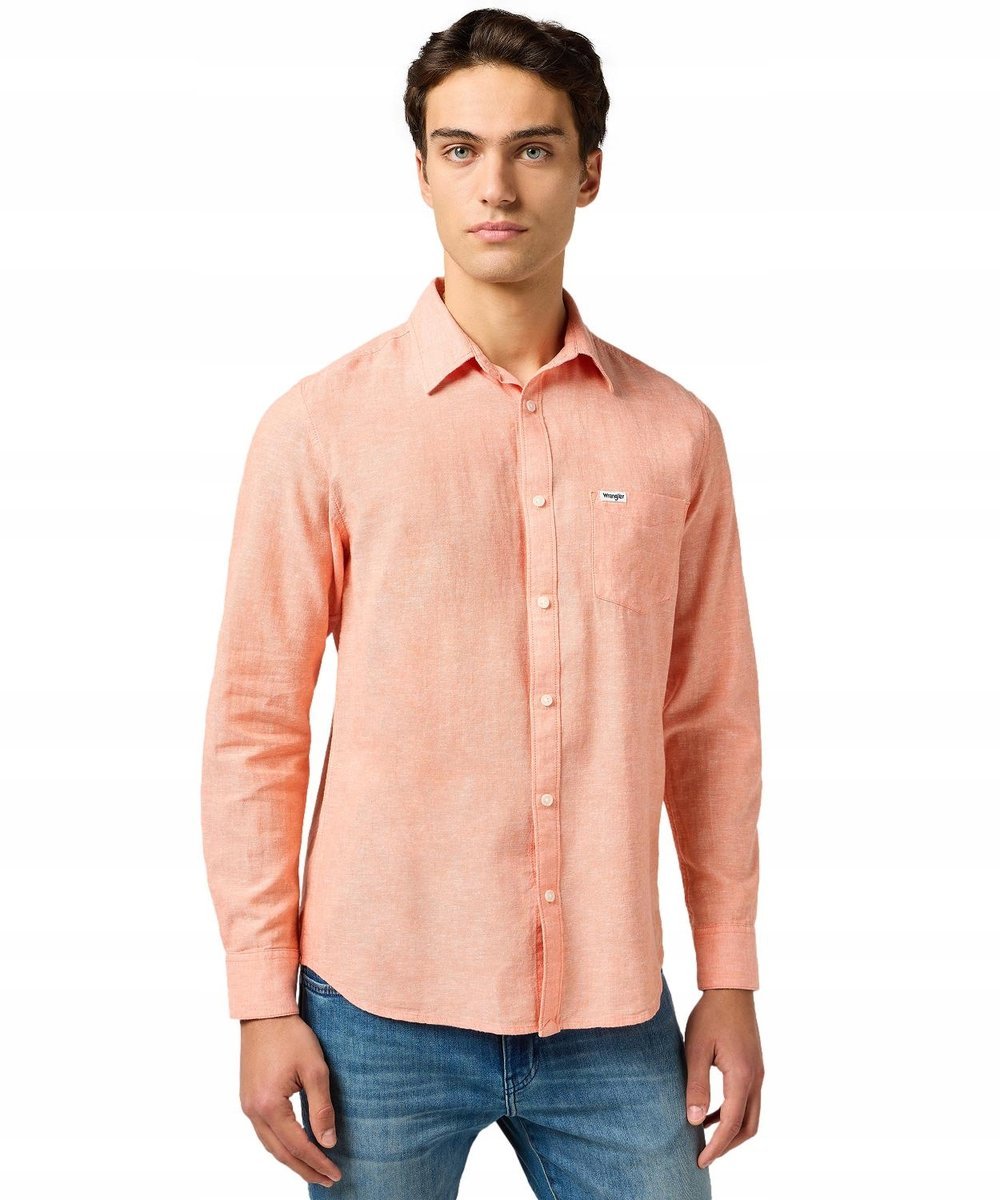 Koszula Wrangler 1 PKT SHIRT 112362752 Flamingo M