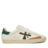 Sneakersy męskie - Sneakersy Premiata STEVEN VAR 7284 Biały - miniaturka - grafika 1