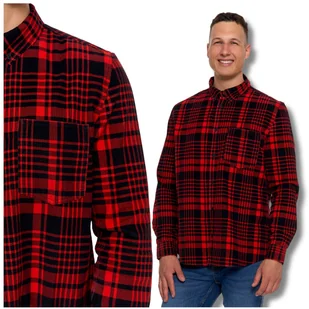 SZTRUKSOWA KOSZULA MĘSKA 100% BAWEŁNA W KRATĘ DŁUGI RĘKAW WYGODNA MORAJ L - Koszule męskie SZTRUKSOWA KOSZULA MĘSKA 100% BAWEŁNA W KRATĘ DŁUGI RĘKAW WYGODNA MORAJ L - Koszule męskie - miniaturka - grafika 1