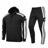 Dresy męskie - Dres Adidas Squadra 21 komplet męski czarny r. XL - miniaturka - grafika 1
