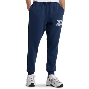 Spodnie New Balance MP51940NNY - granatowe - Spodnie sportowe męskie - miniaturka - grafika 1