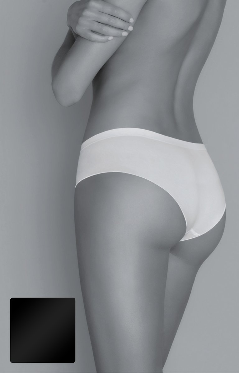 Bawełniane majtki z obniżonym stanem, czarne, Gatta