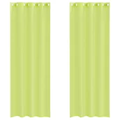 Zasłony - vidaXL Zasłony woalowe z przelotkami 2 szt. Jabłko zielone 140x300 cm - miniaturka - grafika 1