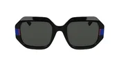 Okulary przeciwsłoneczne - KARL LAGERFELD Damskie okulary przeciwsłoneczne KL6124S, czarne, jeden rozmiar, Czarny, Rozmiar uniwersalny - miniaturka - grafika 1