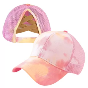 CZAPKA DAMSKA Z DASZKIEM NA KUCYK SIATKA PONYTAIL [42H] - Czapki damskie - miniaturka - grafika 1