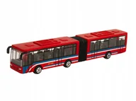 Samochody i pojazdy dla dzieci - Autobus Miejski Duży Czerwony Metalowy Przegubowy 23 Cm Zabawka Dla Dzieci - miniaturka - grafika 1