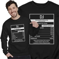 Bluzy męskie - Bluza Dla Dj'a Śmieszny Prezent Etykieta GDA Bluza Męska - miniaturka - grafika 1