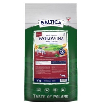 BALTICA Smaki regionów Średnie i duże rasy Wołowina z warzywami - sucha karma dla psa - 12kg
