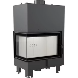 Kratki.pl Marek Bal Kominek z płaszczem wodnym MBM Lewy 12 kW  180 MBM/PW/10/L/BS/W - Kominki wolnostojące - miniaturka - grafika 1
