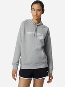 Bluzy damskie - Bluza damska z kapturem kangurka New Balance NBWT03810BK XS Czarna (194389408097). Bluzy z kapturem damskie - miniaturka - grafika 1