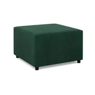 Pufy i podnóżki - Pufa do salonu, podnóżek, Neo Poso, 71x71x40 cm, butelkowa zieleń - miniaturka - grafika 1
