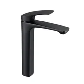 Baterie umywalkowe - Valvex Bateria umywalkowa wysoka Costa czarna - miniaturka - grafika 1