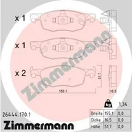 Klocki hamulcowe - Klocki hamulcowe - komplet ZIMMERMANN 26444.170.1 - miniaturka - grafika 1