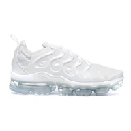 Sneakersy męskie - Nike Air Vapormax Plus męskie sneakersy, Biały White Pure Platinum 100, 40.5 EU - miniaturka - grafika 1