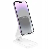 Uchwyty samochodowe do telefonów - Uchwyt na telefon biurkowy Hoco HD8 biały - miniaturka - grafika 1