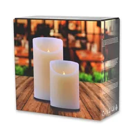 Świece - DecoKing DecoKing - Świeczki LED- Zestaw- Wosk Naturalny 10cm+15cm;7,5cm - miniaturka - grafika 1