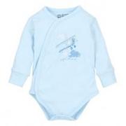 Body dla niemowląt - Nini Body niemowlęce z bawełny organicznej dla chłopca 6 miesięcy, rozmiar 68 - miniaturka - grafika 1