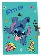 Szkolne artykuły papiernicze - Pamiętnik mały B6 zapinany na kłódkę Stitch - miniaturka - grafika 1