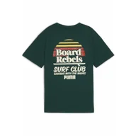 Odzież sportowa dziecięca - Młodzieżowa koszulka Mid 90s z grafiką PUMA Dark Myrtle Green - miniaturka - grafika 1