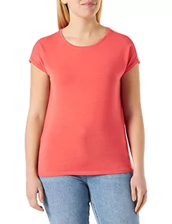 Koszulki i topy damskie - VERO MODA Women's VMAVA Plain SS GAJRS NOOS Top, Sun Kissed Coral, L, Sun Kissed Coral, L - grafika 1