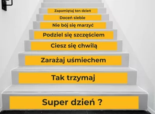 Naklejki na schody: Super Dzień? - Pomoce naukowe - miniaturka - grafika 1